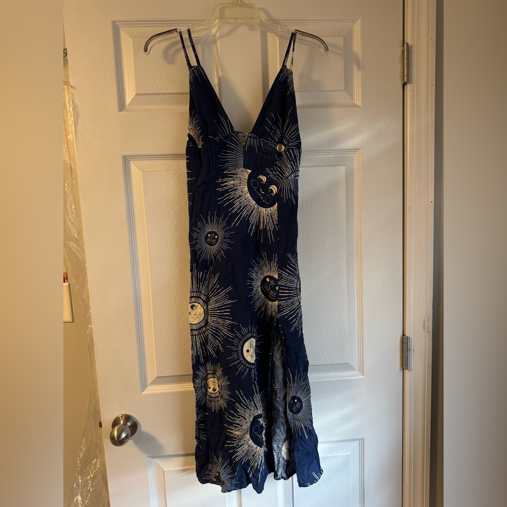 urban outfitters blue dress with sun. size xs.